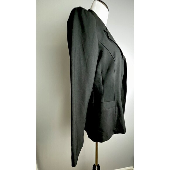 Women's STAR CITY CLOTHING CO Size M Black Blazer Jacket Shoulder Pads VTG 90's - Picture 3 of 7